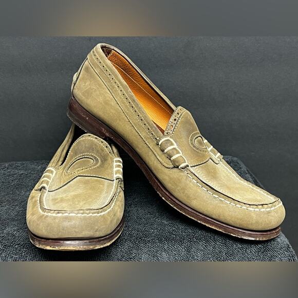 Rare Hobson’s Custom Grade Leather Handmade Loafers Size 12 MADE IN ITALY main image 8